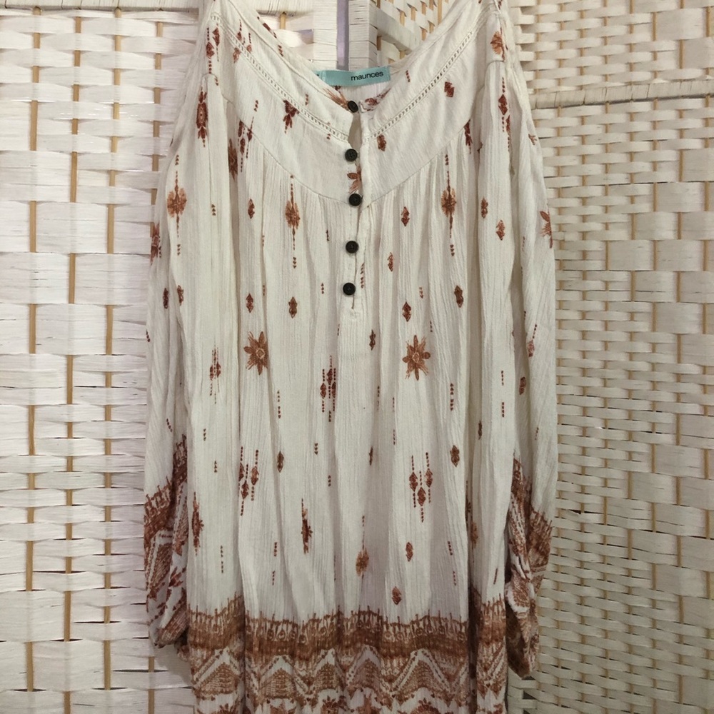 Maurices boho off the shoulder top